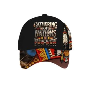 Unisex Gathering of Nations Pow Wow Indian Native Art Print Hat