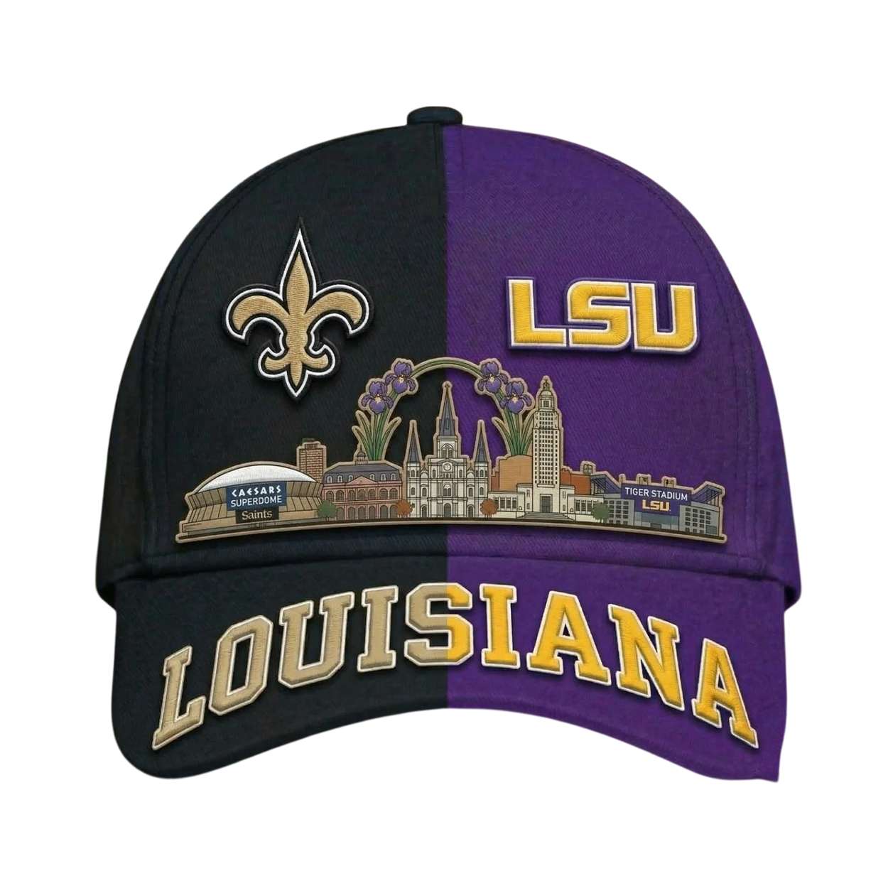 Saints x LSU Skyline Stadium Classic Cap Saints x LSU Skyline Stadium Classic Cap