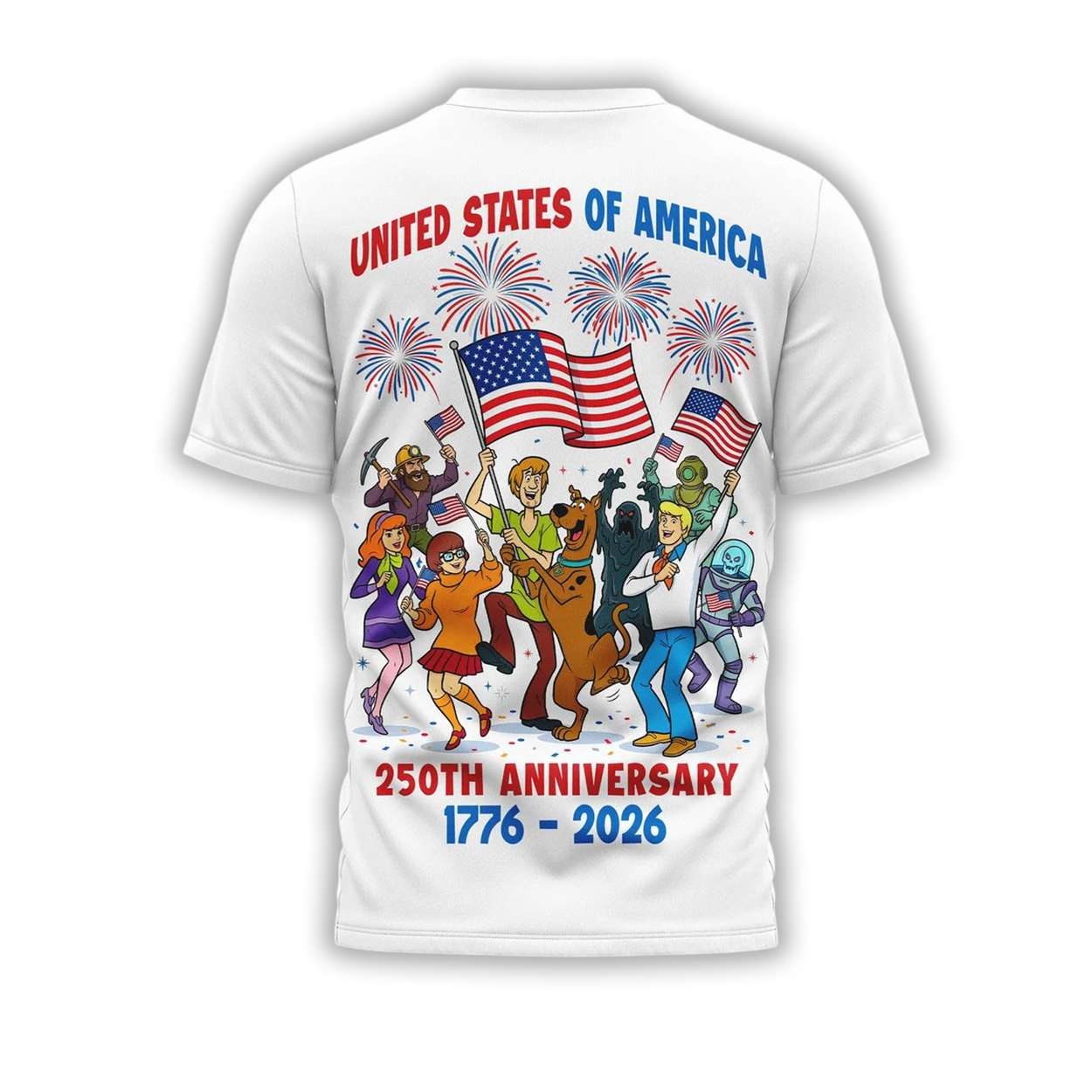 Scooby Doo US 250th Anniversary 1776-2026 Shirt Scooby Doo US 250th Anniversary 1776-2026 Shirt