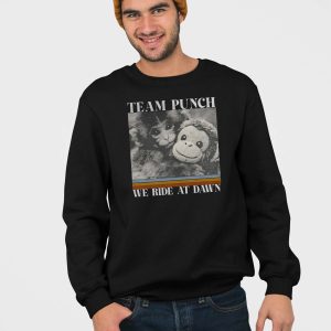Team Punch Monkey We Ride At Dawn T shirt 4