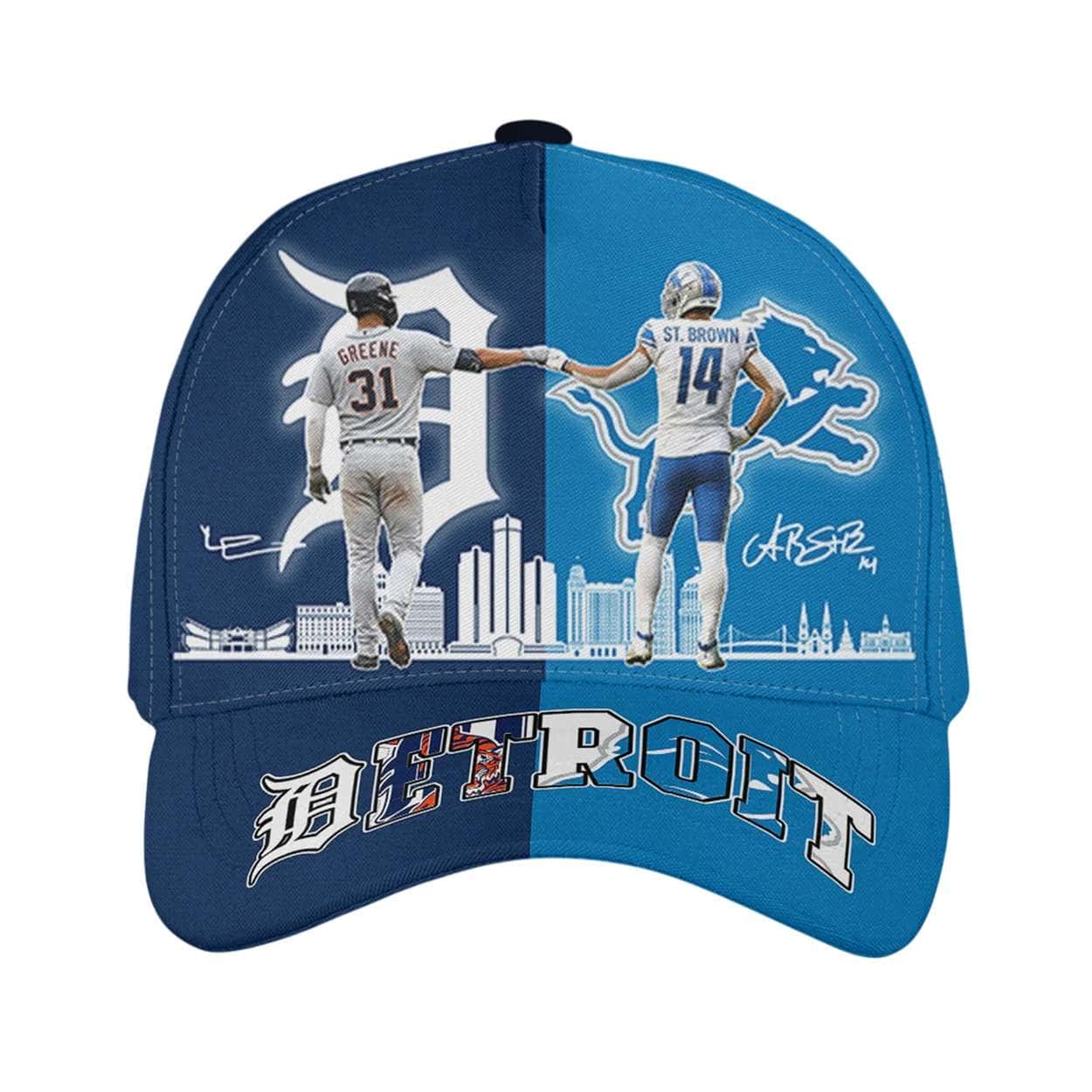 Tigers Riley Greene x Lions Amon Ra St Brown Classic Cap Tigers Riley Greene x Lions Amon-Ra St Brown Classic Cap