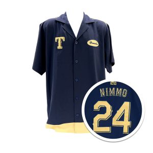 2026 Rangers Blue Bell Brandon Nimmo Mechanic Shirt Giveaway