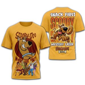 Scooby Doo Where Are You Snack Frist Mystery Later Shirt