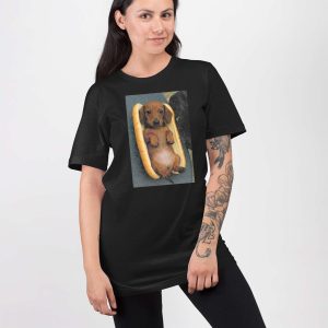 Funny Dachshund Hotdog Meme T shirt 3