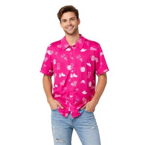 2026 Rangers Barbie Hawaiian Shirt Giveaway1