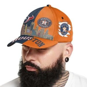 Texans x Astros Stadium Skyline Classic Cap4