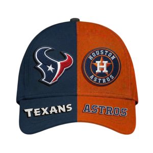 Texans x Astros Split Design Classic Cap