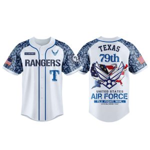 2026 Rangers US Air Force 79th Anniversary Jersey