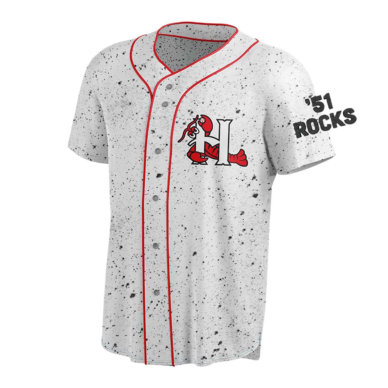 2026 Hickory Crawdads 51 Rocks 75th Anniversary Night Jersey Giveaway 2026 Hickory Crawdads '51 Rocks 75th Anniversary Night Jersey Giveaway