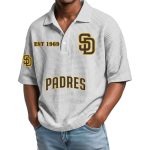 2026 Padres Est 1969 Waffle Collar Polo Shirt