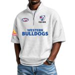 2026 Personalized Western Bulldogs Waffle Collar Short Sleeved Shirt
