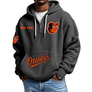 2026 Orioles Est 1901 Waffle Zip Hoodie2