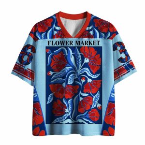 Retro Bloom Flower Market Mesh Jersey