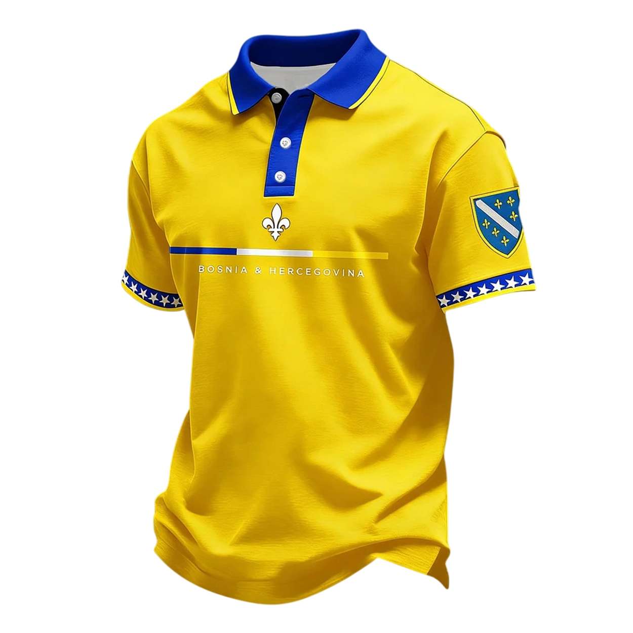 Bosnia And Herzegovina Football Lover Printed Casual Tops Bosnia And Herzegovina Football Lover Printed Casual Tops