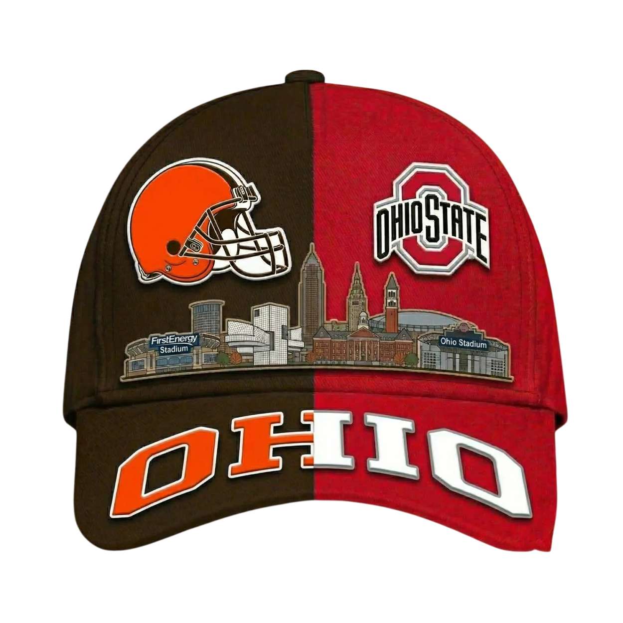 Browns x Ohio State Stadium Skyline Classic Cap Browns x Ohio State Stadium Skyline Classic Cap