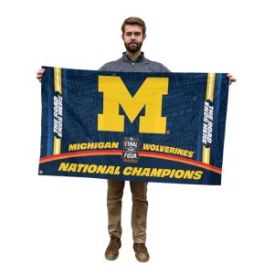 Michigan Wolverines 2026 Mens Basketball National Champions Flag1