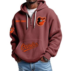 2026 Orioles Est 1901 Waffle Zip Hoodie3