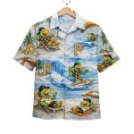 Pirates Baseball Mascot Beach Viber Button-Up Hawaiian Shirt