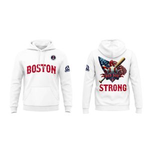 2026 Red Sox Patriots Day Boston Strong Hoodie