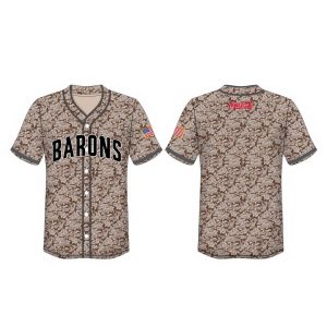 2026 Birmingham Barons Camo Jersey Giveaway