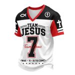 Team Jesus 7 Was Is Is To Come V-neck T-shirt
