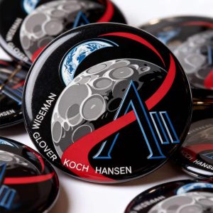 Artemis II Space Mission Pin Button1