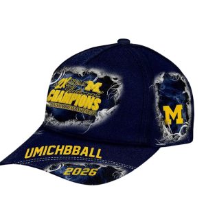 2026 Michigan 2X National Champions Umichbball Classic Cap2