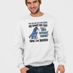 Eeyore She Said Her Kids Have Add My Smart Ass Said All Different Daddies Now Im Blocked Shirt 4
