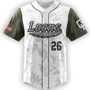 2026 Great Lakes Loons Armed Forces Weekend Jersey Giveaway