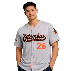 2026 Columbus Clingstones Road Grey Jersey Giveaway1