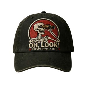 Oh Look Nobody Gives A Shit Embroidered Cap1