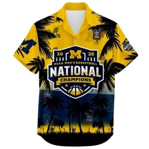 Michigan Wolverines 2026 Mens Basketball National Champions Hawaiian Shirt