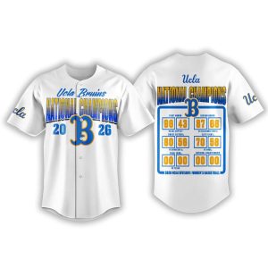 UCLA Bruins National Champions 2026 Baseball Jersey