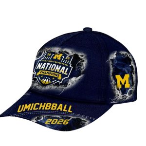 Michigan 2026 Men's Basketball National Champs Classic Cap 2 Michigan 2026 Mens Basketball National Champs Classic Cap2