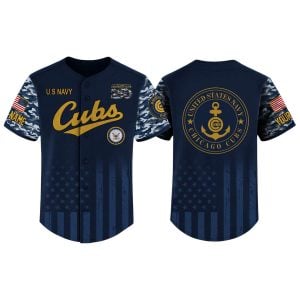 2026 Cubs US Navy Appreciation America 250th Baseball Jersey