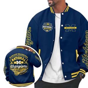 Michigan 2026 Mens Basketball National Champions Varsity Jacket