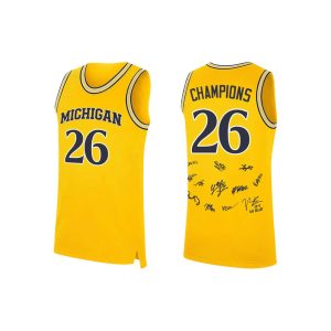 Michigan National Basketball Champions 2026 Signature Jersey2