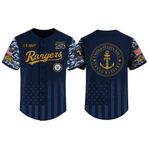 2026 Rangers US Navy Appreciation America 250th Baseball Jersey