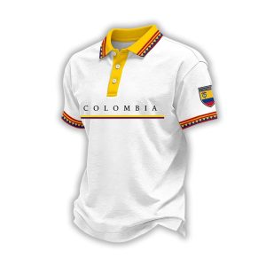 Unisex Columbia Football Print Polo Shirt