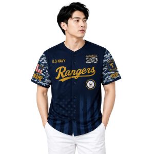 2026 Rangers US Navy Appreciation America 250th Baseball Jersey1
