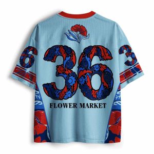 Retro Bloom Flower Market Mesh Jersey1