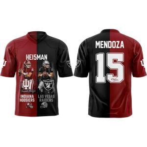 Fernando Mendoza Heisman Indiana And Raiders Jersey