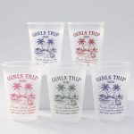 Personalized Girls Trip 2026 Beach Party Frosted Cups