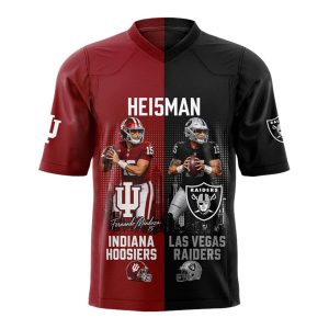 Fernando Mendoza Heisman Indiana And Raiders Jersey1