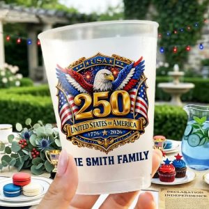 Personalized America 250th Anniversary Custom Party Cups 2 Personalized America 250th Anniversary Custom Party Cups (2)