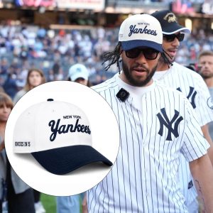Jalen Brunson Yankees Knicks In 5 Hat (3)