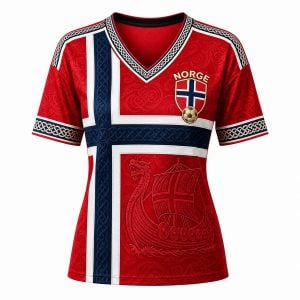 Norway Viking Ship Celtic Flag World Cup 2026 V-Neck T-Shirt